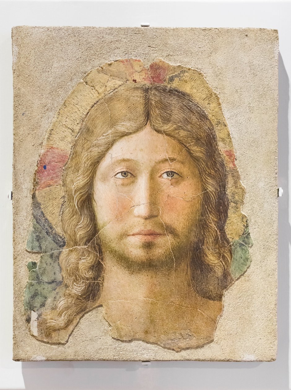 Kristi huvud, mitten av 1400-talet (fresk) av Fra (c.1387 1455) Angelico