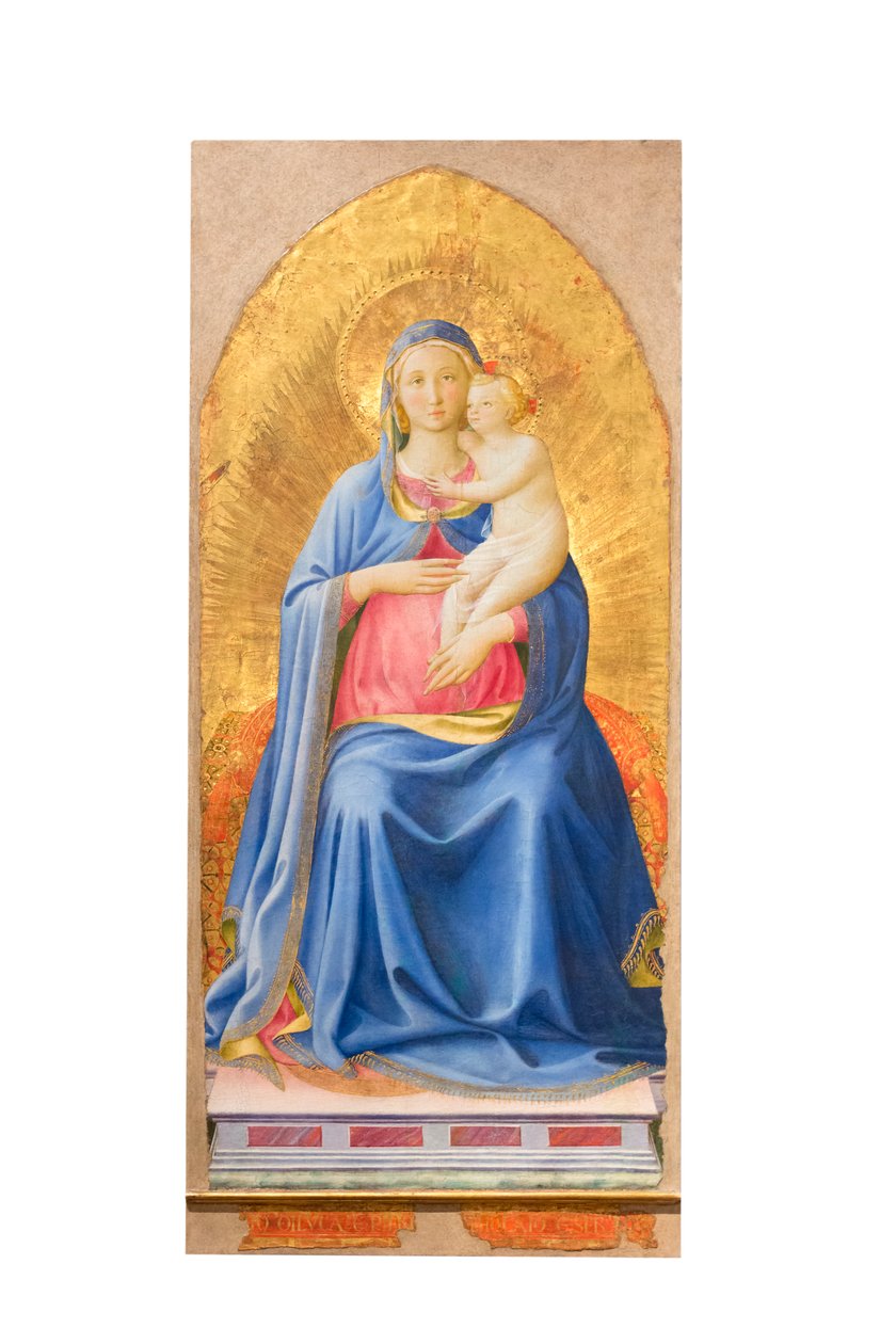 Madonna och barn tronade av Fra (c.1387 1455) Angelico