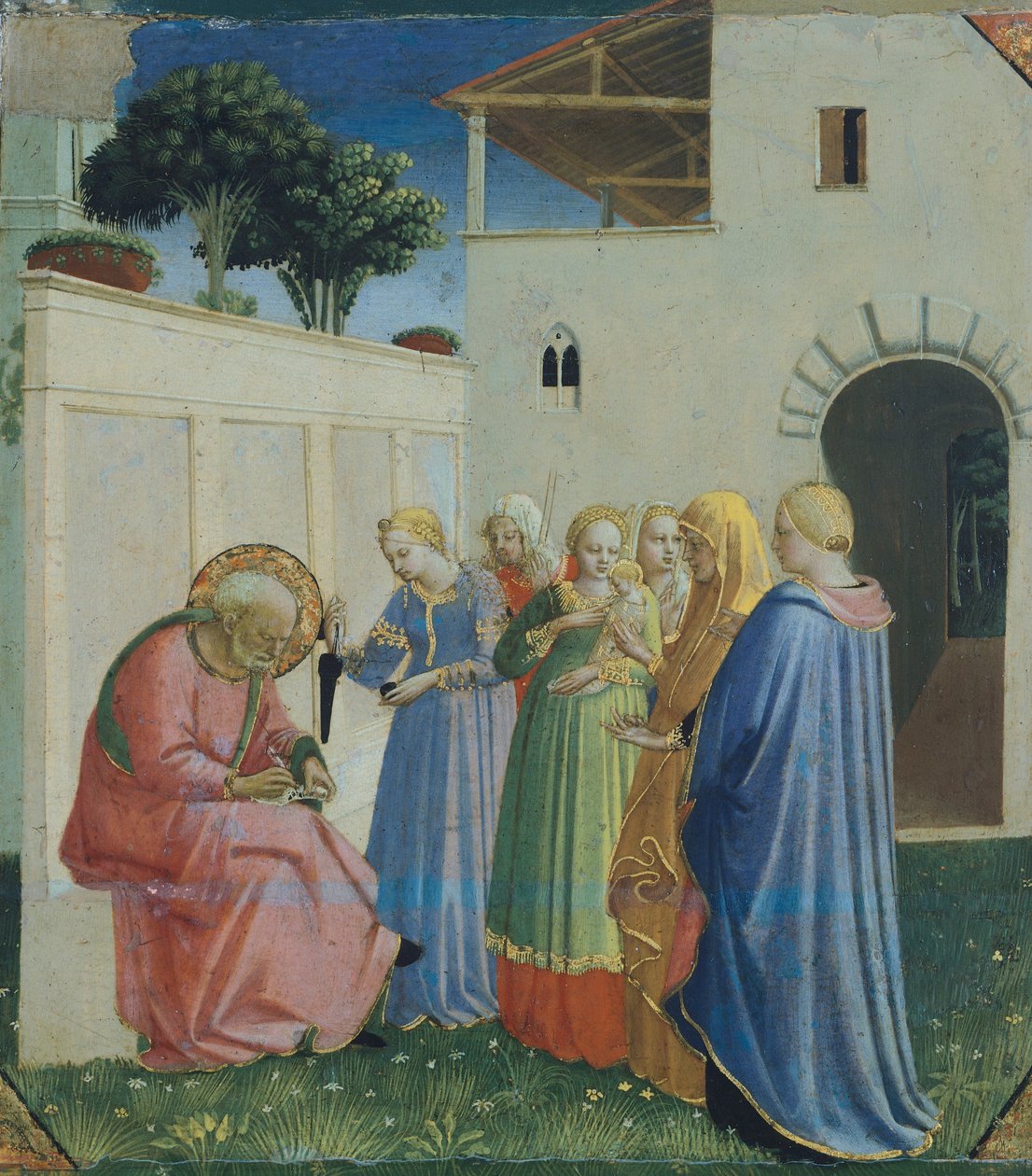 The Naming of St John the Baptist, cirka 1430 (tempera på trä) av Fra (c.1387 1455) Angelico