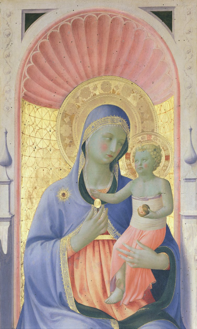 Annalena altartavla, cirka 1430, av Giovanni da Fiesole känd som Fra Angelico (1400-ca 1455), tempera på trä av Fra (c.1387 1455) Angelico