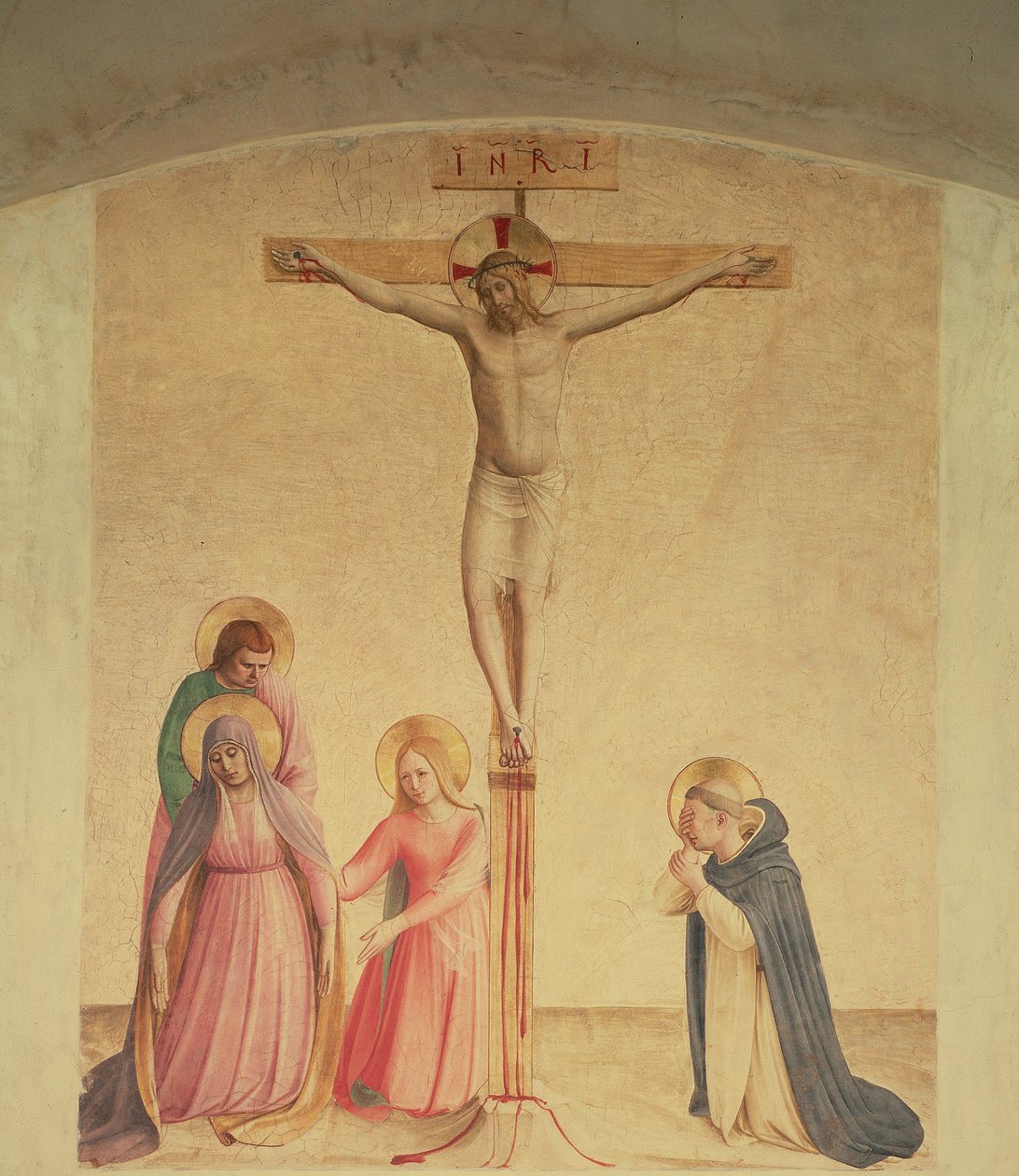 Crucifixion, ca 1438-45 (fresk) av Fra  Angelico