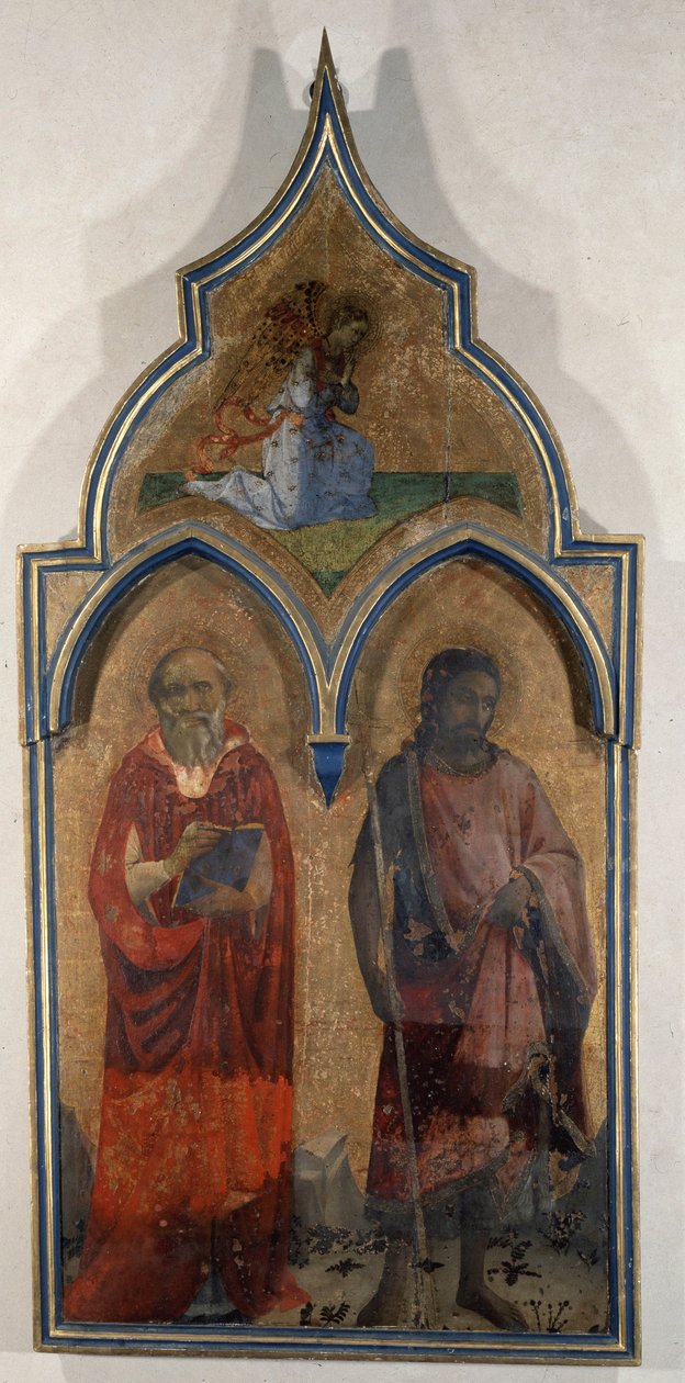 Dörren till den heliga treenighetens tabernakel (Santa Trinita) (målning på trä) av Fra  Angelico