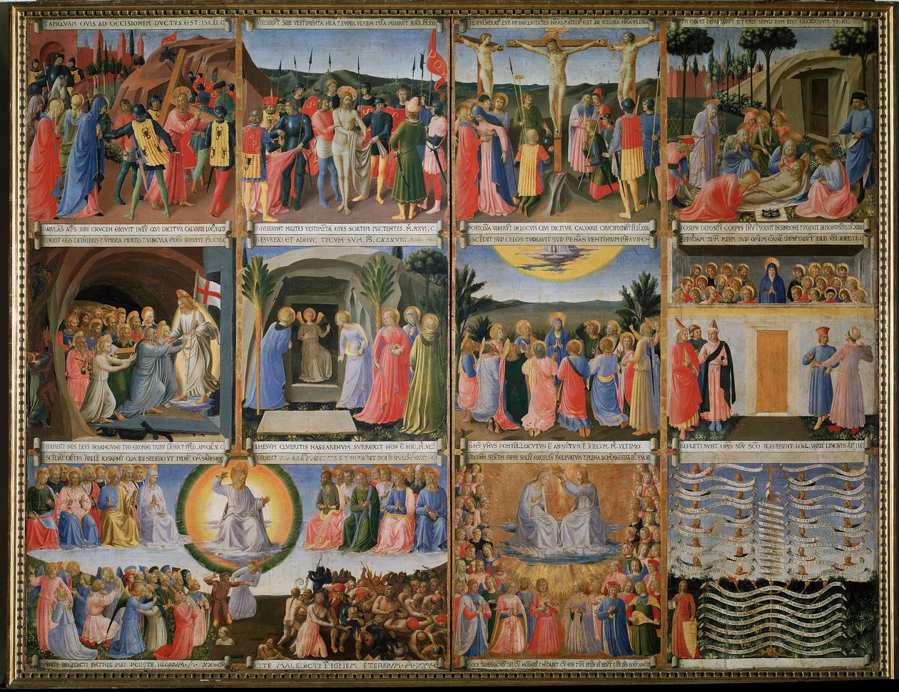 History of the Life of Christ - Tempera på trä av Fra  Angelico