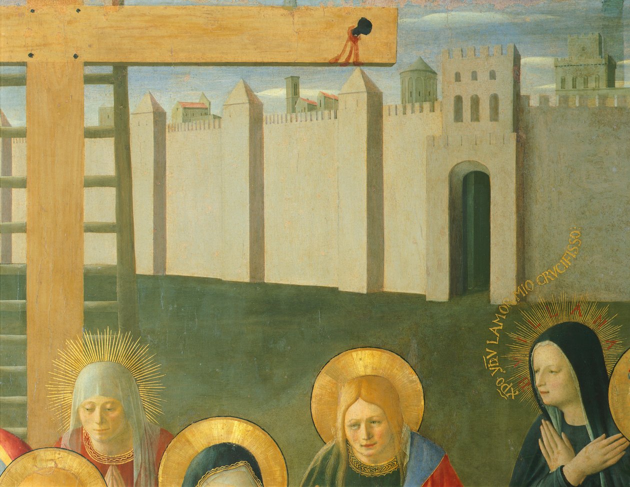 Infälld skildring av Kristi sorg, panel från Armadio degli Argenti (Silverkista) med Jesu liv av Fra (c.1387 1455) Angelico