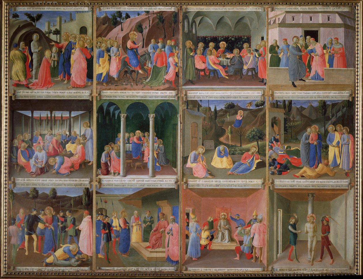 Livet av Kristus - Tempera på trä av Fra  Angelico