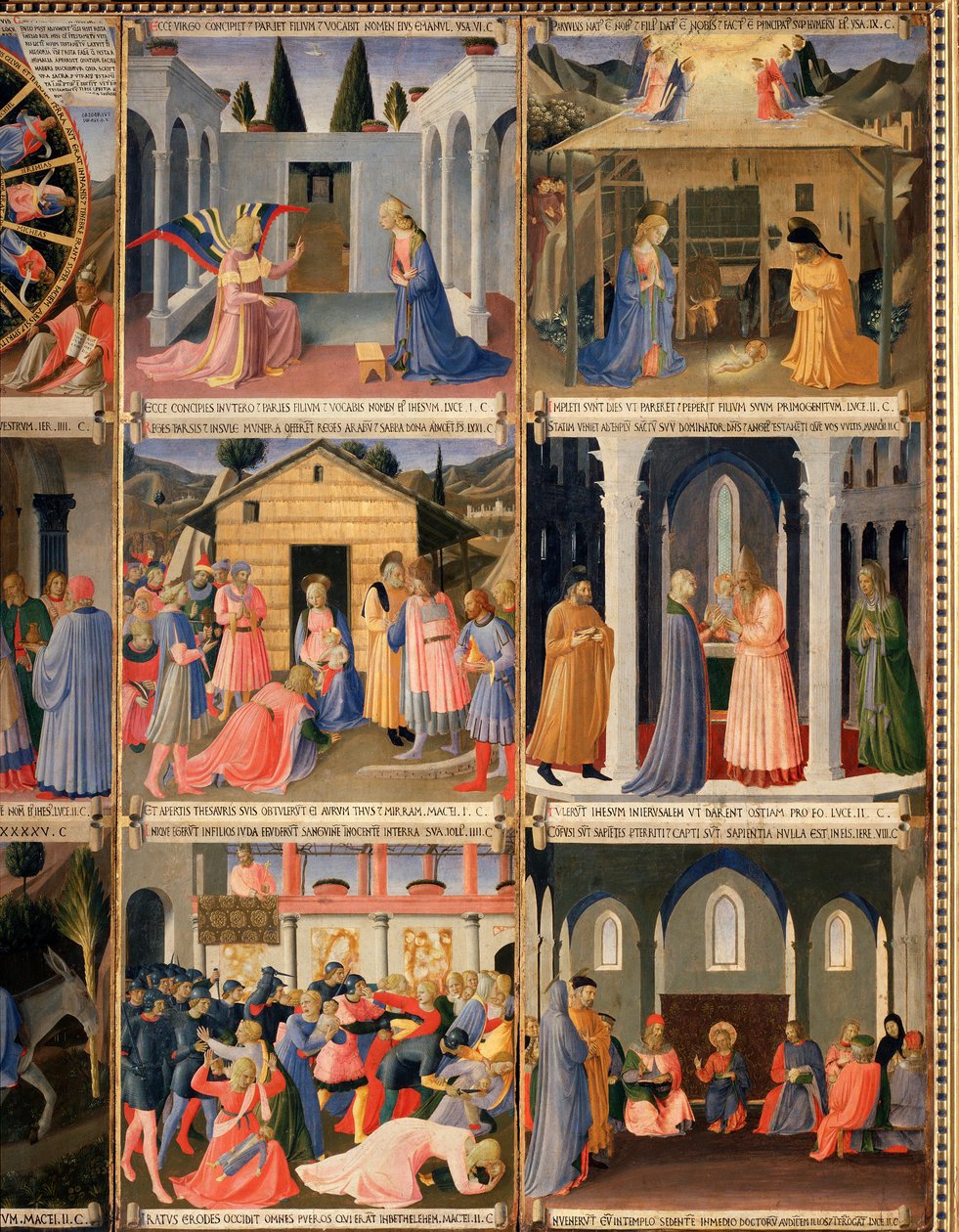 Life of Christ, Garderob av silver. (Tempera på trä av Fra  Angelico