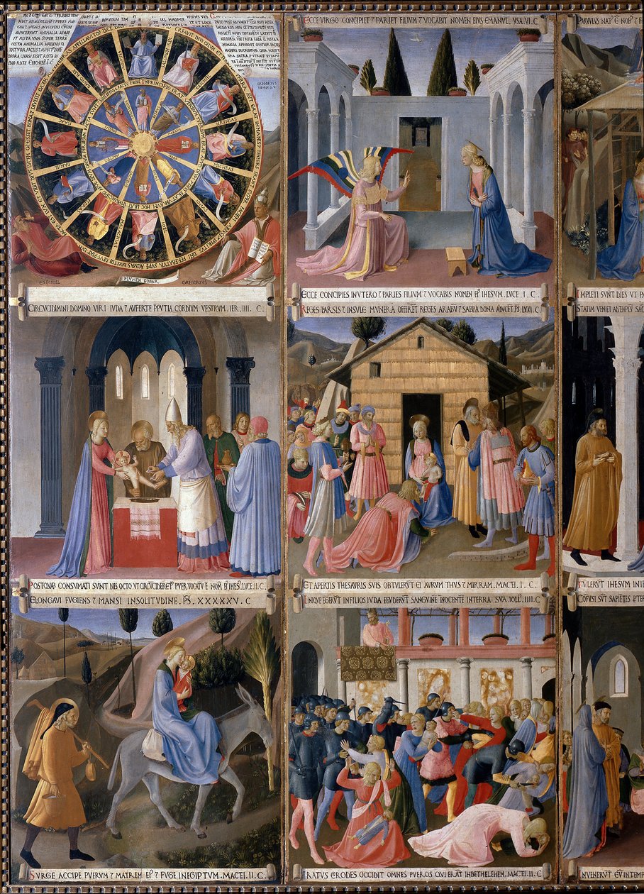 Life of Christ, Garderob av silver. (Tempera på trä av Fra  Angelico