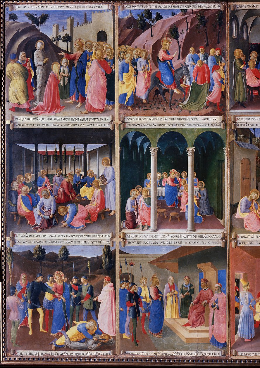 Life of Christ, Garderob av silver. (Tempera på trä av Fra  Angelico