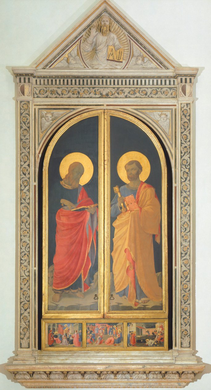 Liniers altartavla: St. Peter och St. Mark av Fra  Angelico