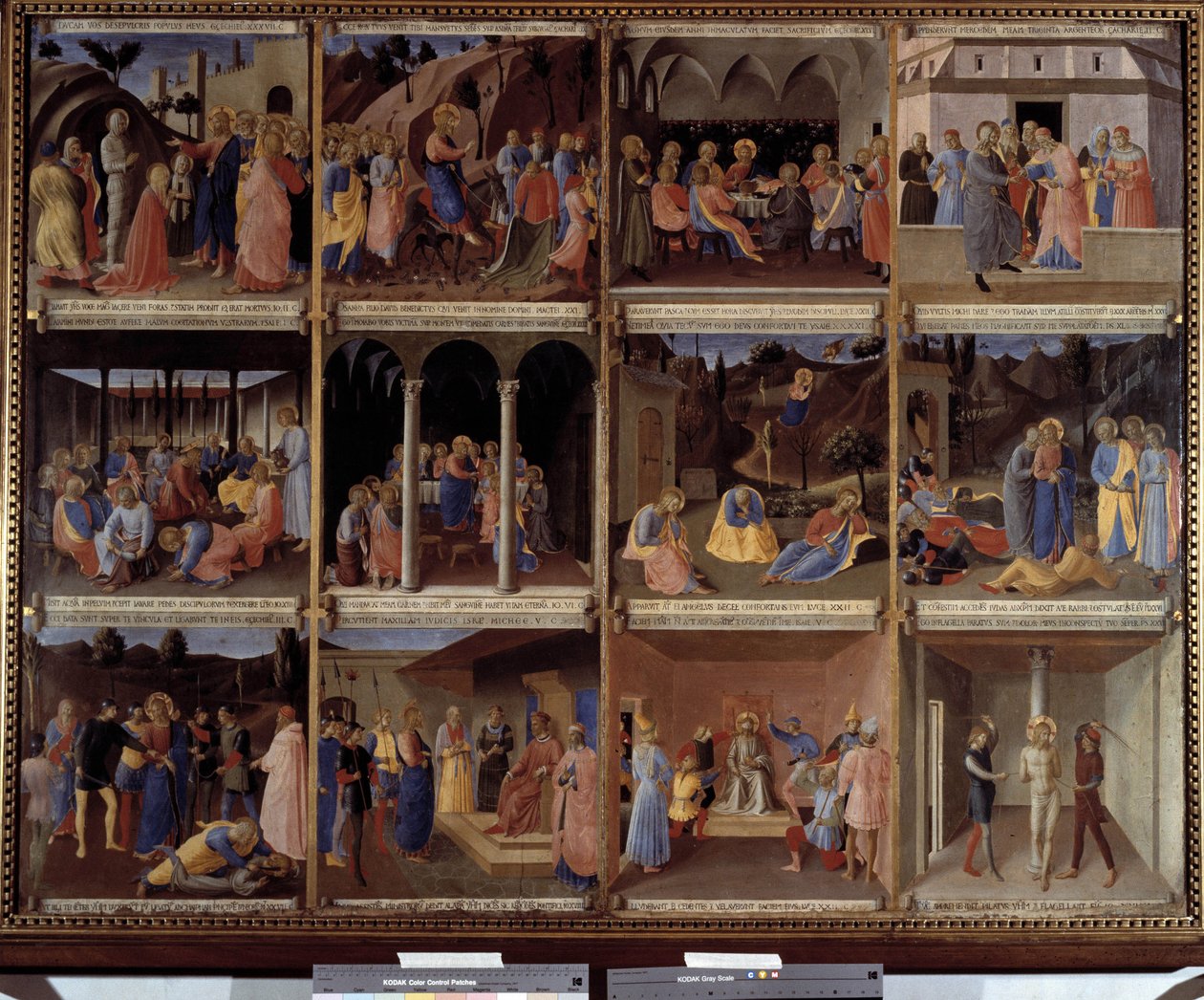 Scener av Kristi liv från Cabinet of Sacred Vases eller Cabinet of the Ex-Voto of Silver of the Church Santissima Annunziata 1450-1453 (tempera på trä) av Fra  Angelico