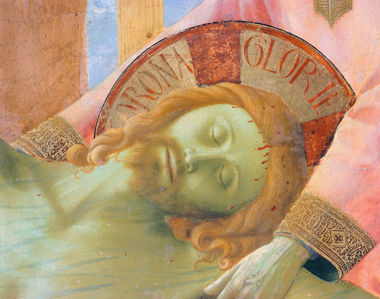 Avsättningen från korset eller den heliga treenighetens altartavla, ca 1432, av Giovanni da Fiesole känd som Fra Angelico (1400-ca 1455), tempera på trä av Fra (c.1387 1455) Angelico