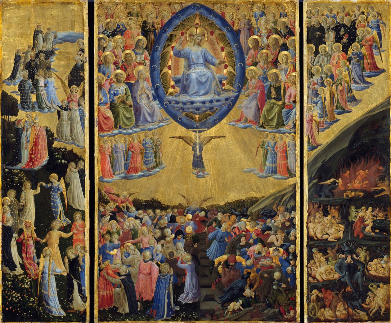 Den sista domen (Bevingat altare, början 1400-talet) av Fra  Angelico
