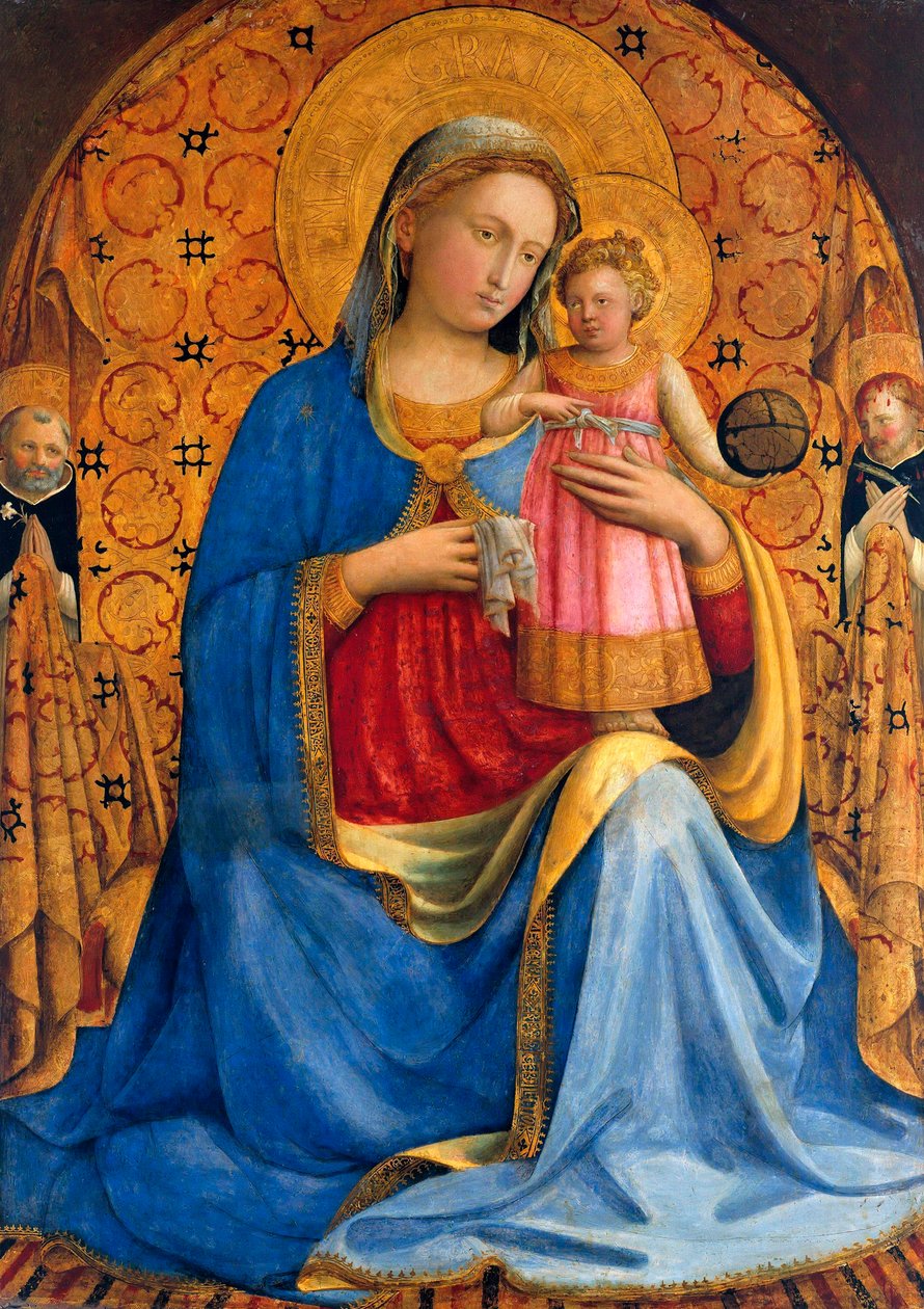 "" Jungfru och barn med Saint Dominic och Saint of Verona "" (Madonna och barn med Saints Dominic och Peter Martyr (Madonna dell 