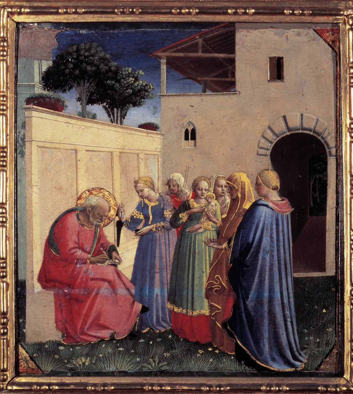 Sakarja ger sin son Johannes Döparens namn av Fra  Angelico