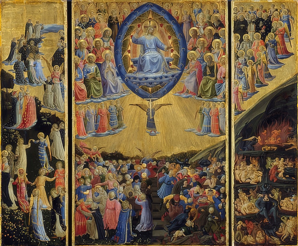 Den sista domen. 1440-45 av Fra Angelico