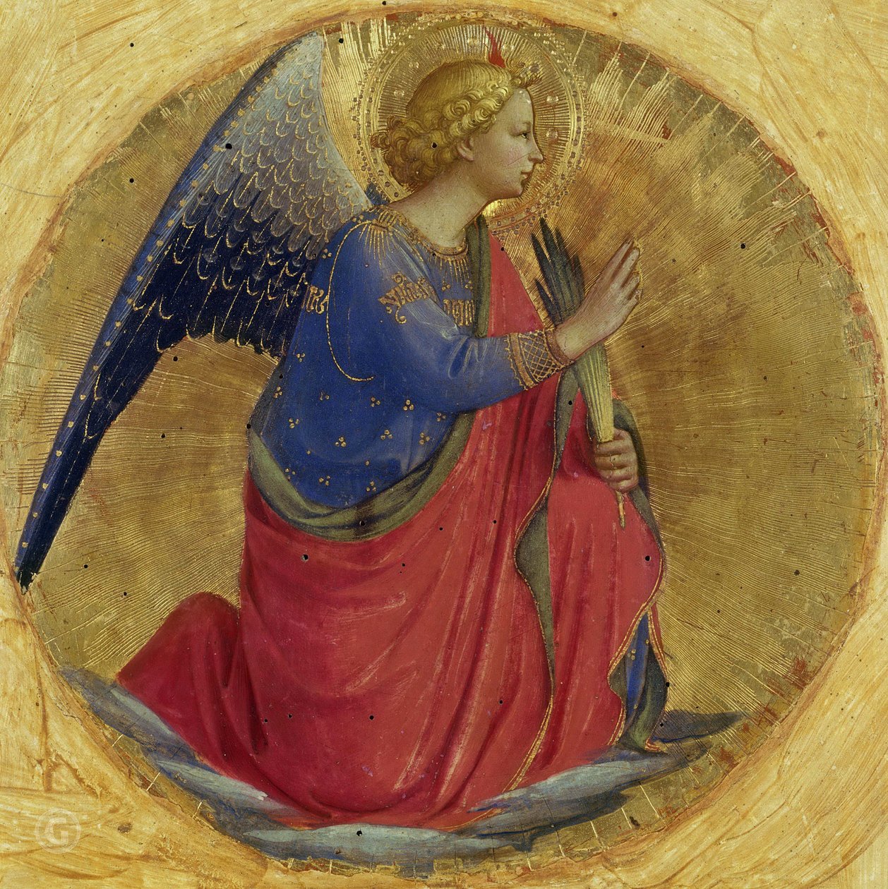 Italienska: Annunciazione Perugia Altartavla av Fra Angelico
