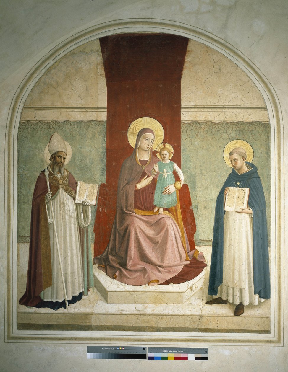 Madonna och barn med Saint Francis och Saint Zenobia Fresk av Guido di Pietro av Fra Angelico