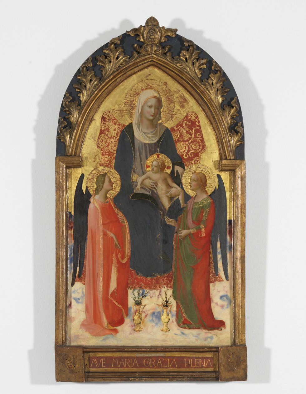 Madonna och barn med två änglar av Fra Angelico