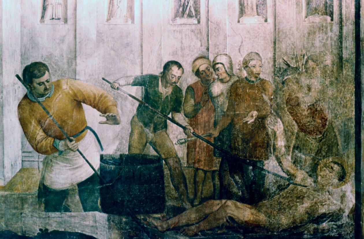 Martyrium of St Laurence, mitten av 1400-talet av Fra Angelico