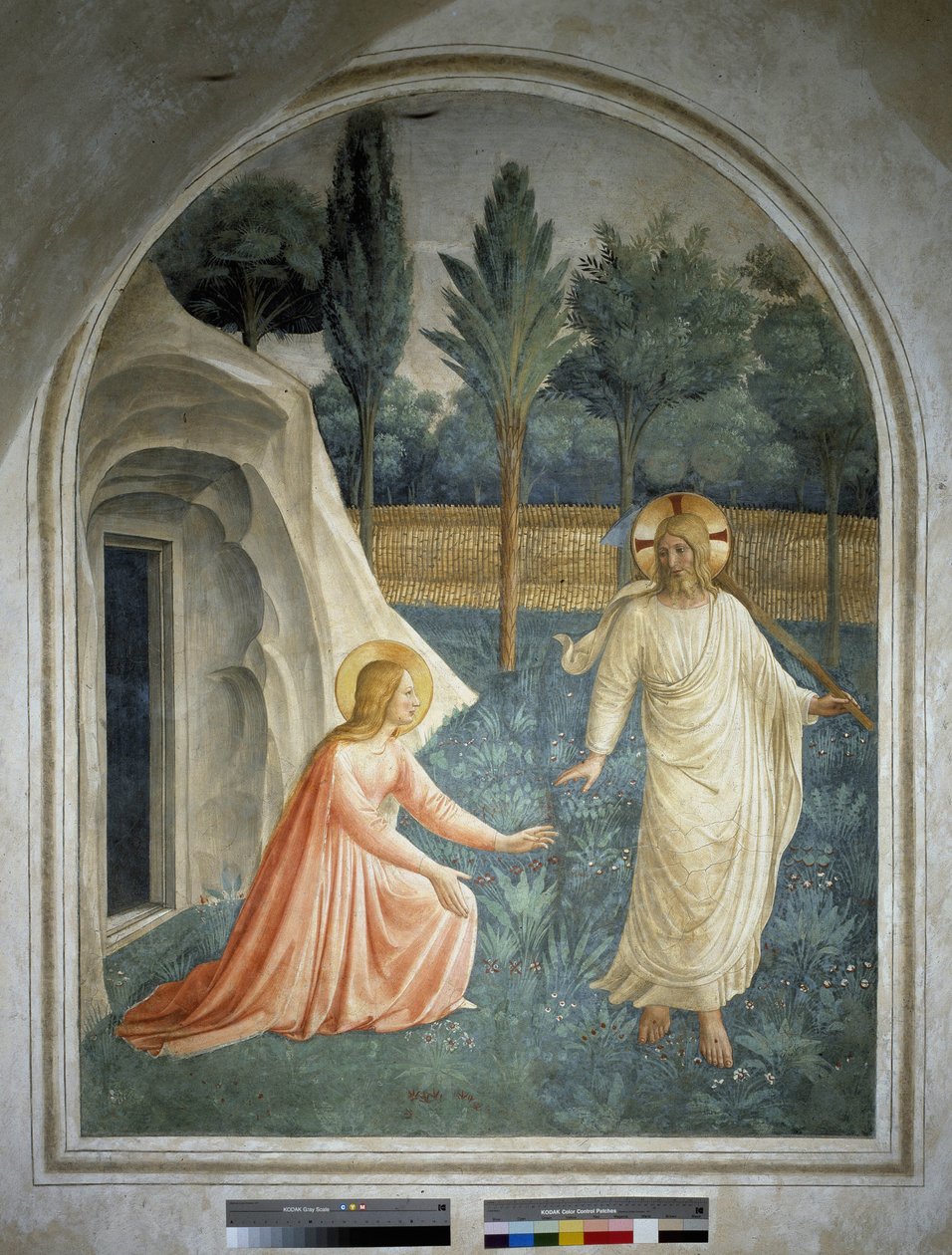 Noli tangerar mig. Den uppståndne Jesus Kristus vägrar att bli berörd av Maria Magdalena Fresk av Guido di Pietro av Fra Angelico