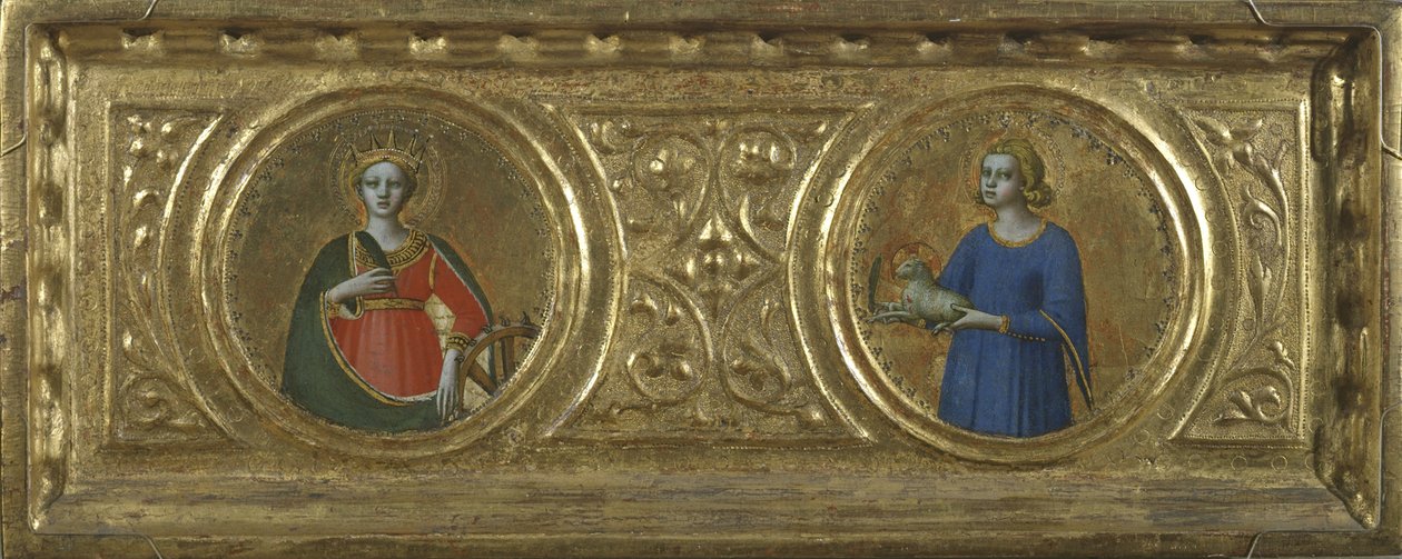 Saint Catherine of Alexandria och Saint Agnes av Fra Angelico