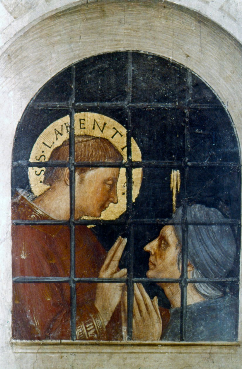St Laurence konverterar sin fängelse, tidigt 1400-tal av Fra Angelico