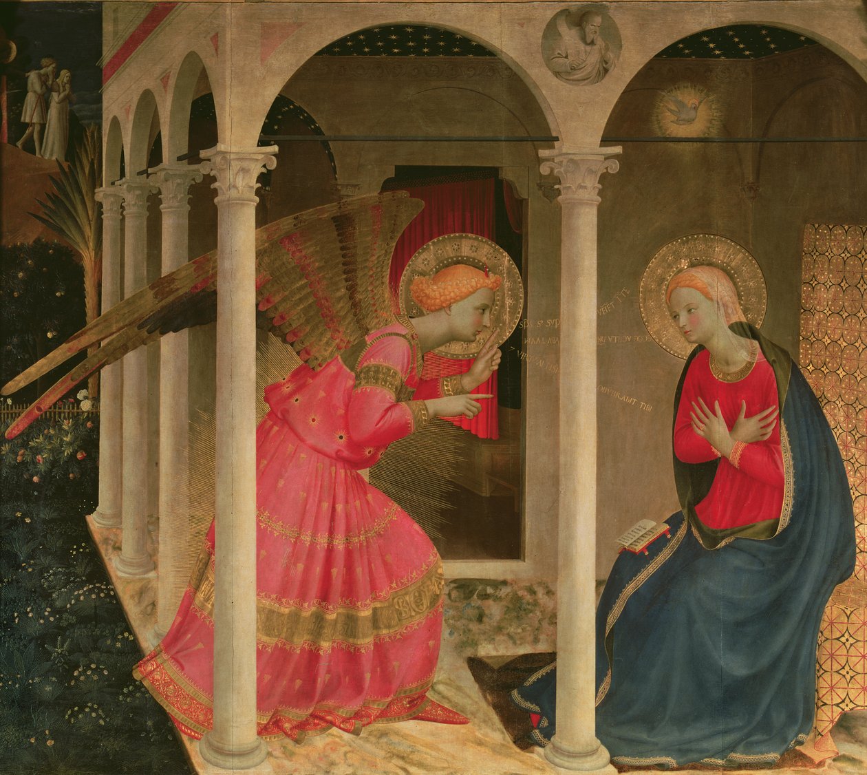 Bebådelsen (tempera på panelen) (se även 43914) av Fra Angelico