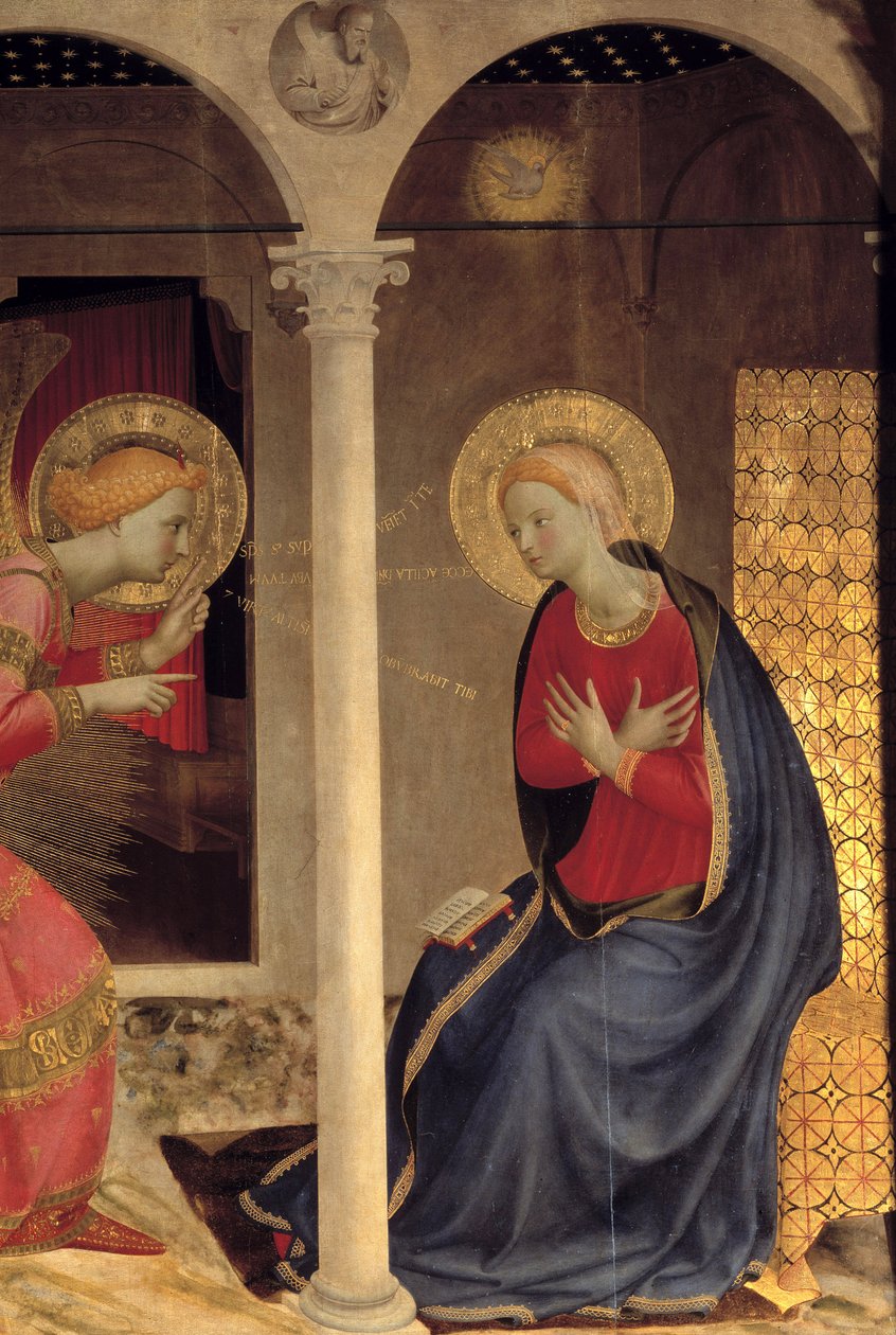 "" Tillkännagivandet - Spade av Cortone av Fra Angelico