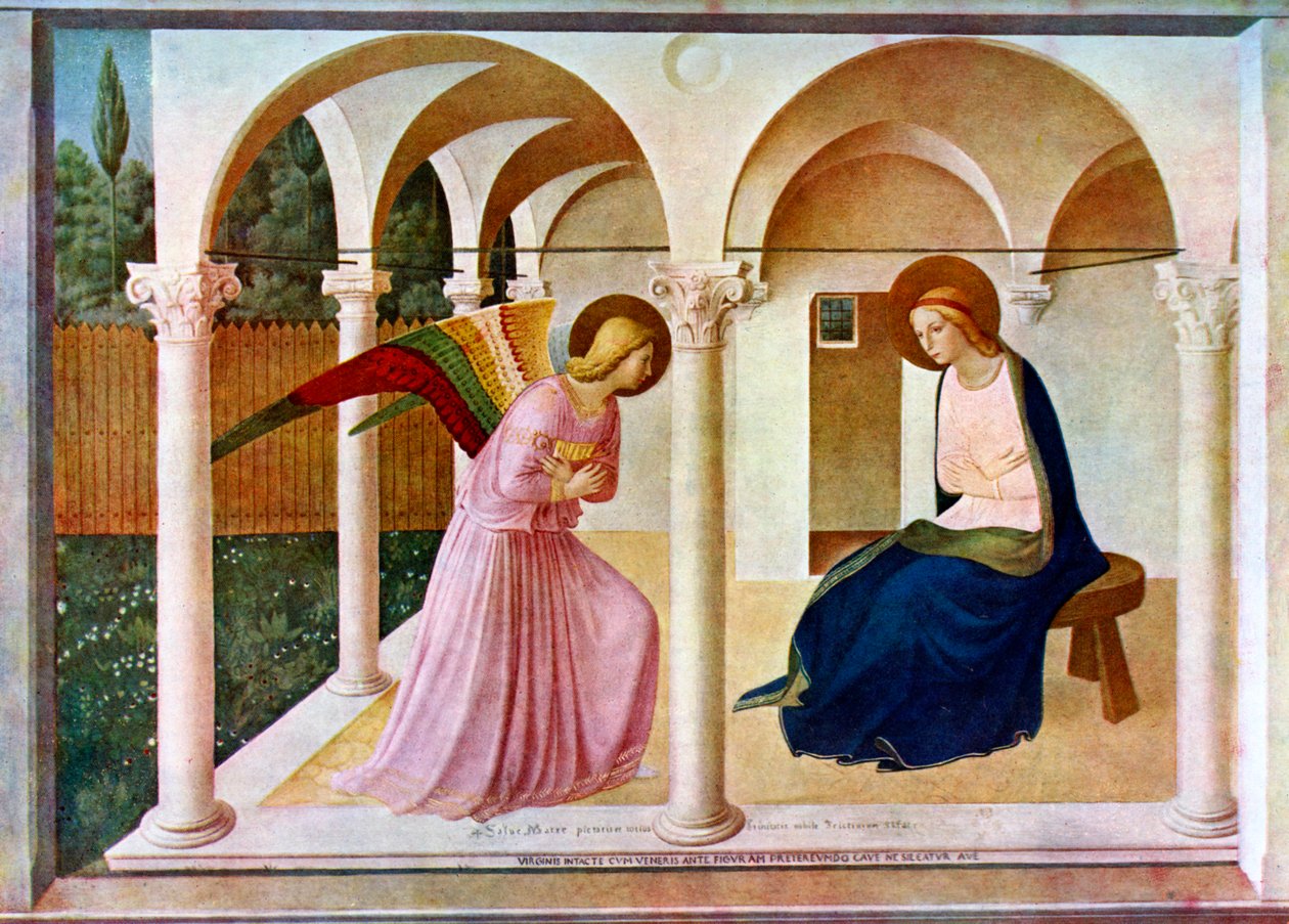 Bebådelsen, c1438-1445, c1900-1920. av Fra Angelico