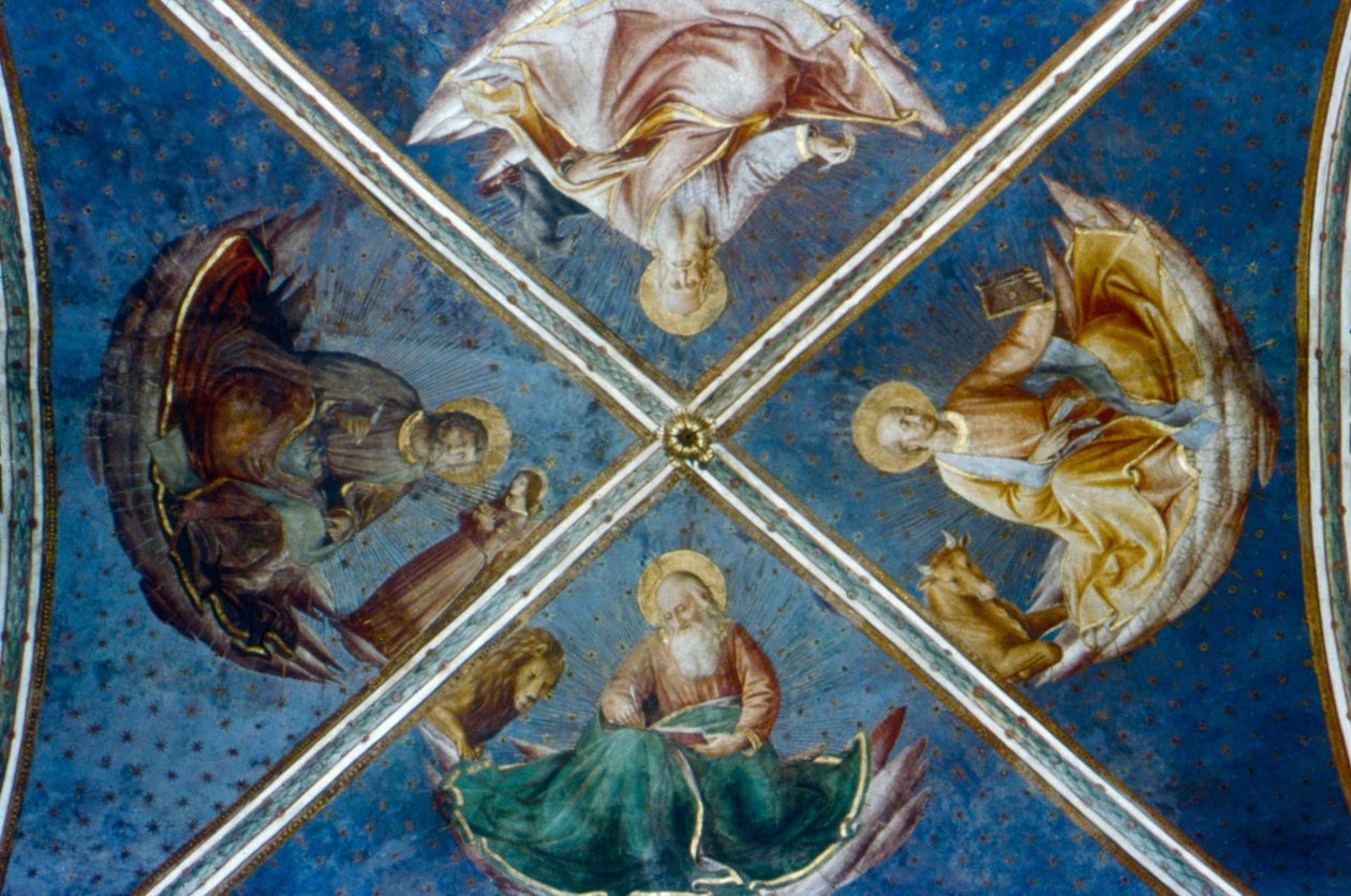 De fyra evangelisterna, mitten av 1400-talet av Fra Angelico