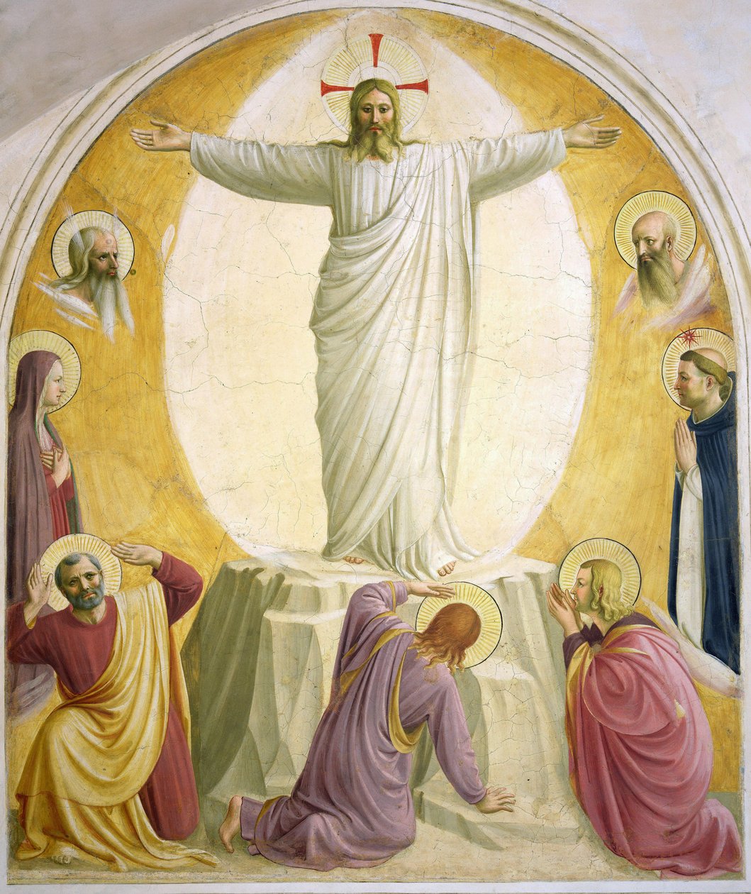 The Transfiguration of Jesus - Angelico, Fra Giovanni, från Fiesole av Fra Angelico