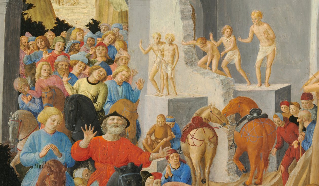 Tillbedjan av Magi av Fra Angelico and Fra Filippo Lippi