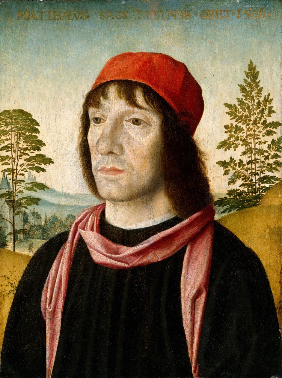 Porträtt av en man, strax efter 1497. av Fra Bartolomeo