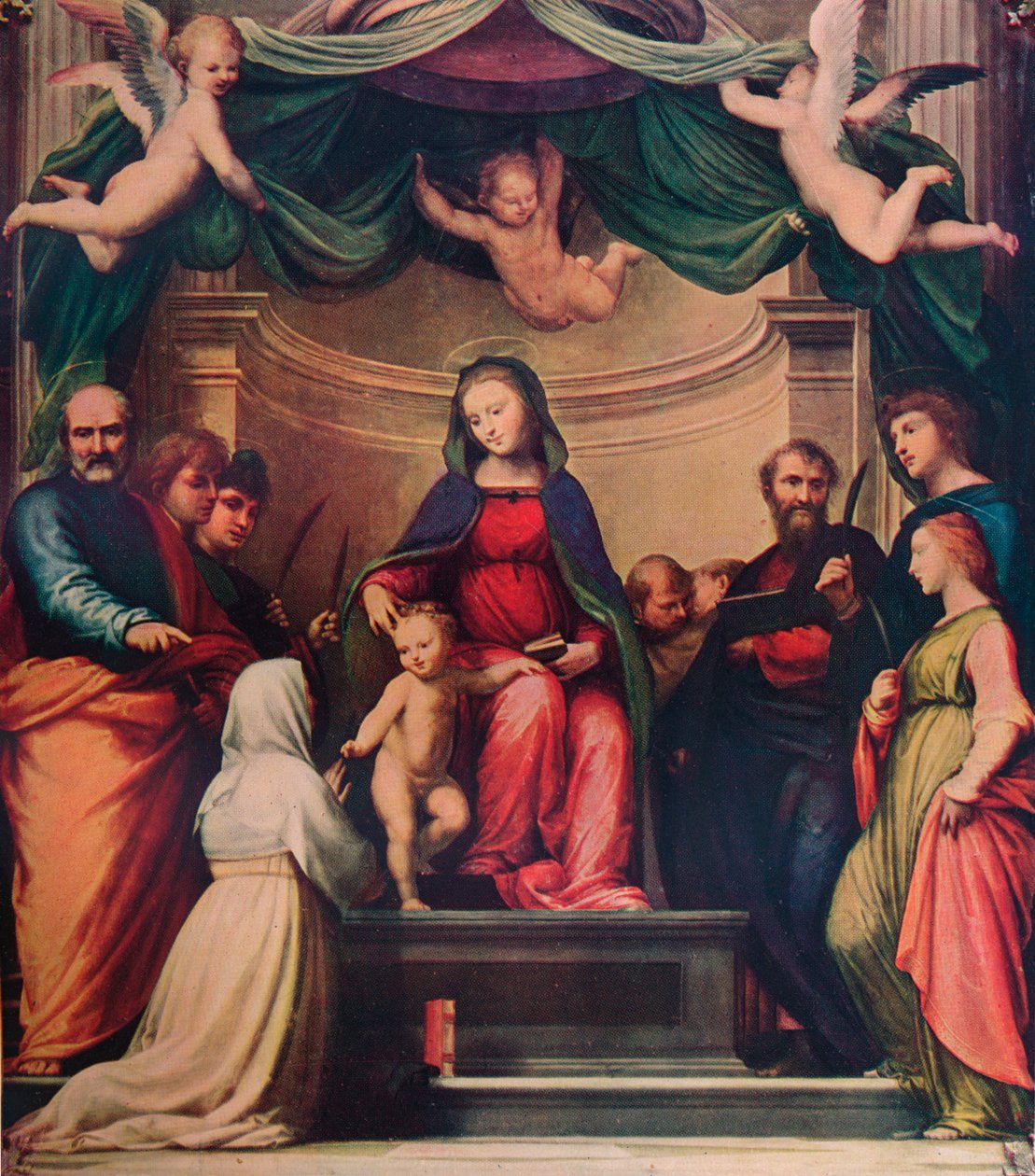 Sankta Katarina av Sienas mystiska äktenskap, 1511, 1911 av Fra Bartolomeo