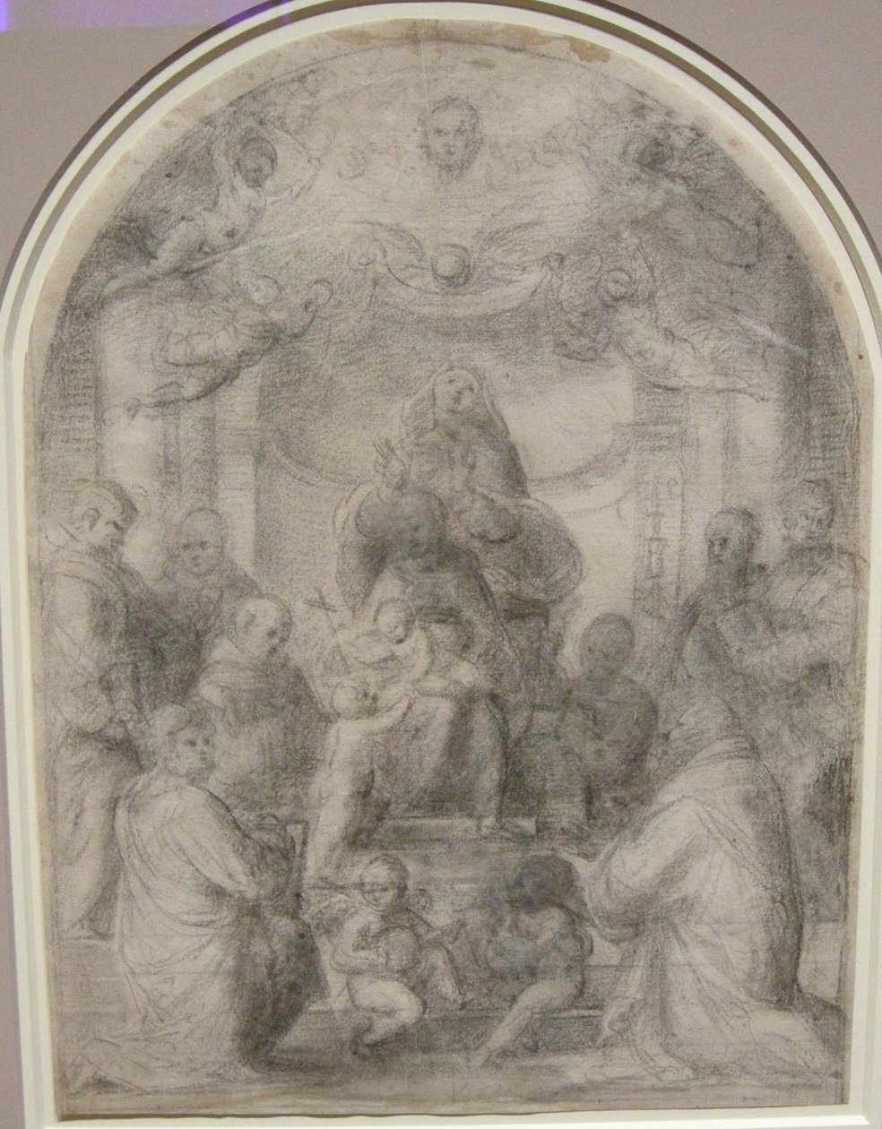 madonna med barn och helgon av Fra Bartolomeo