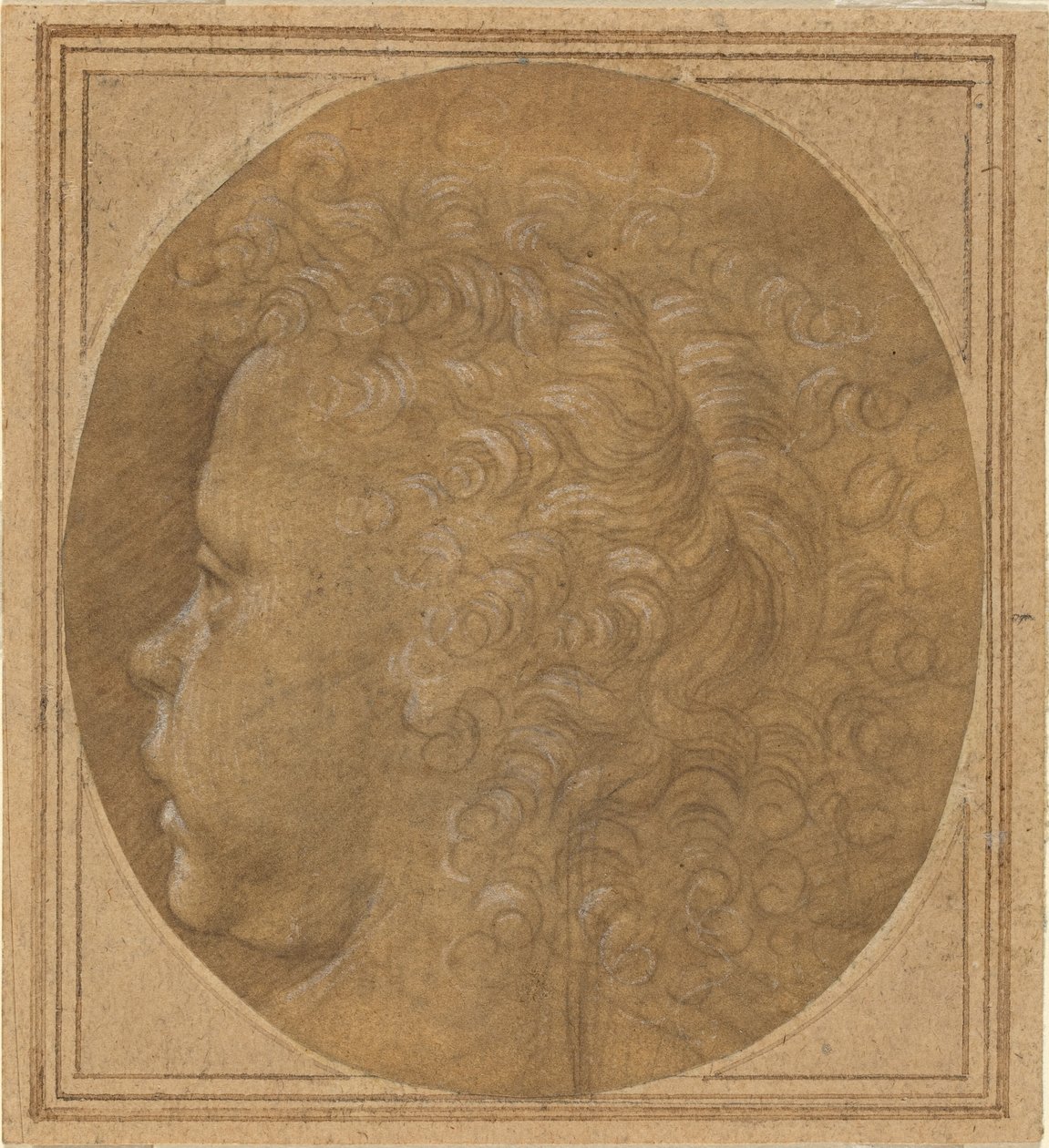 Chef för ett barn [recto] av Fra Bartolommeo