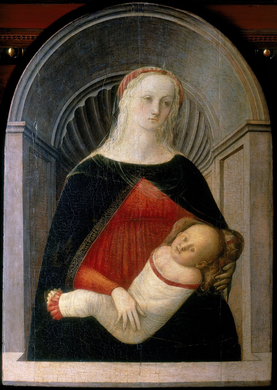 Madonna och barn, ca 1450 (tempera på panel) av Fra Filippo Lippi