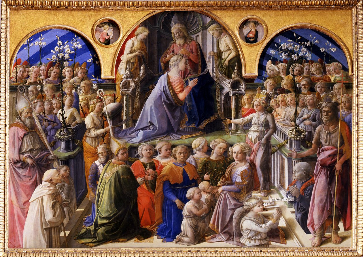 Jungfruns kröning, mellan 1439 och 1447 av Fra Filippo Lippi