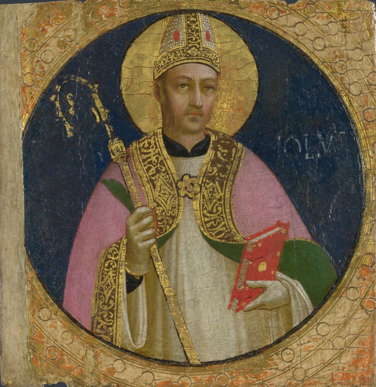 Saint Romulus Panel från Fiesole San Domenico altartavla, ca. 1423-1424 av Fra Giovanni Angelico da Fiesole