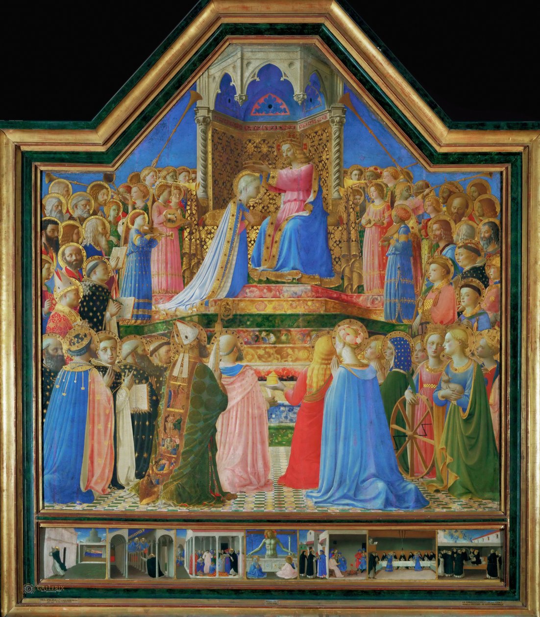 Jungfruns kröning, ca 1430 av Fra Giovanni Angelico da Fiesole