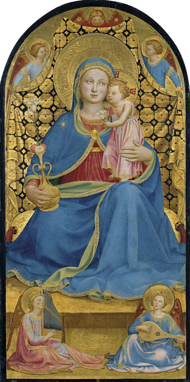 Ödmjukhetens jungfru Madonna dell Umilitá, ca. 1433-1434 av Fra Giovanni Angelico da Fiesole