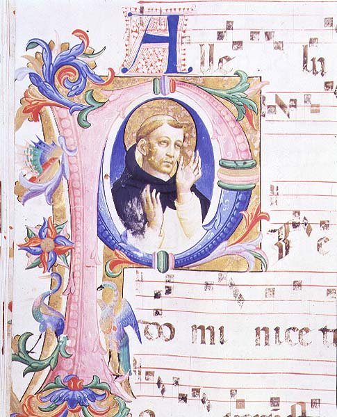 Missal 558 f.24v Historikerad initial 
