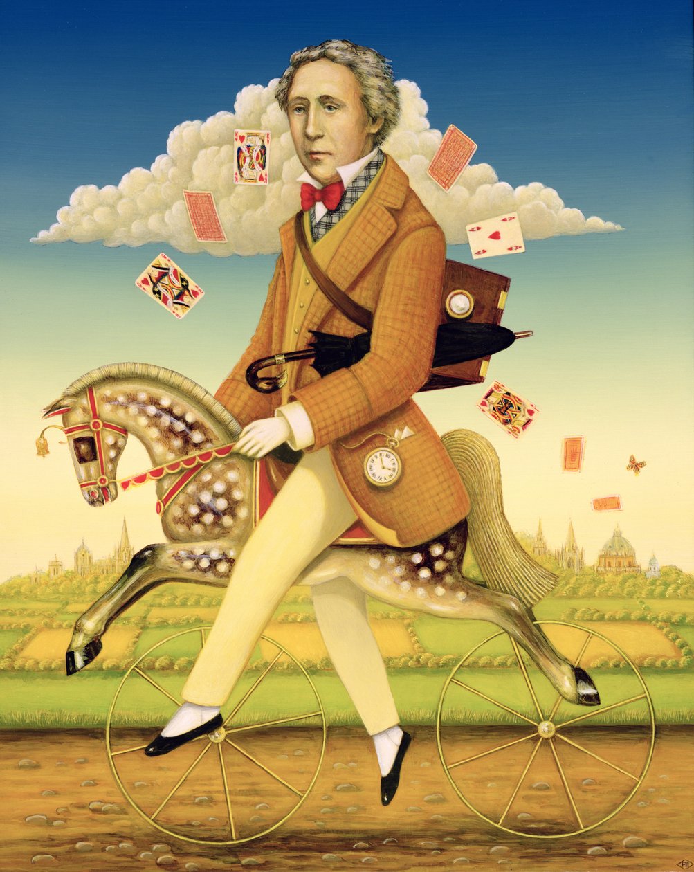Lewis Carroll (1832-98) 2001 (olja och tempera på panel) av Frances Broomfield