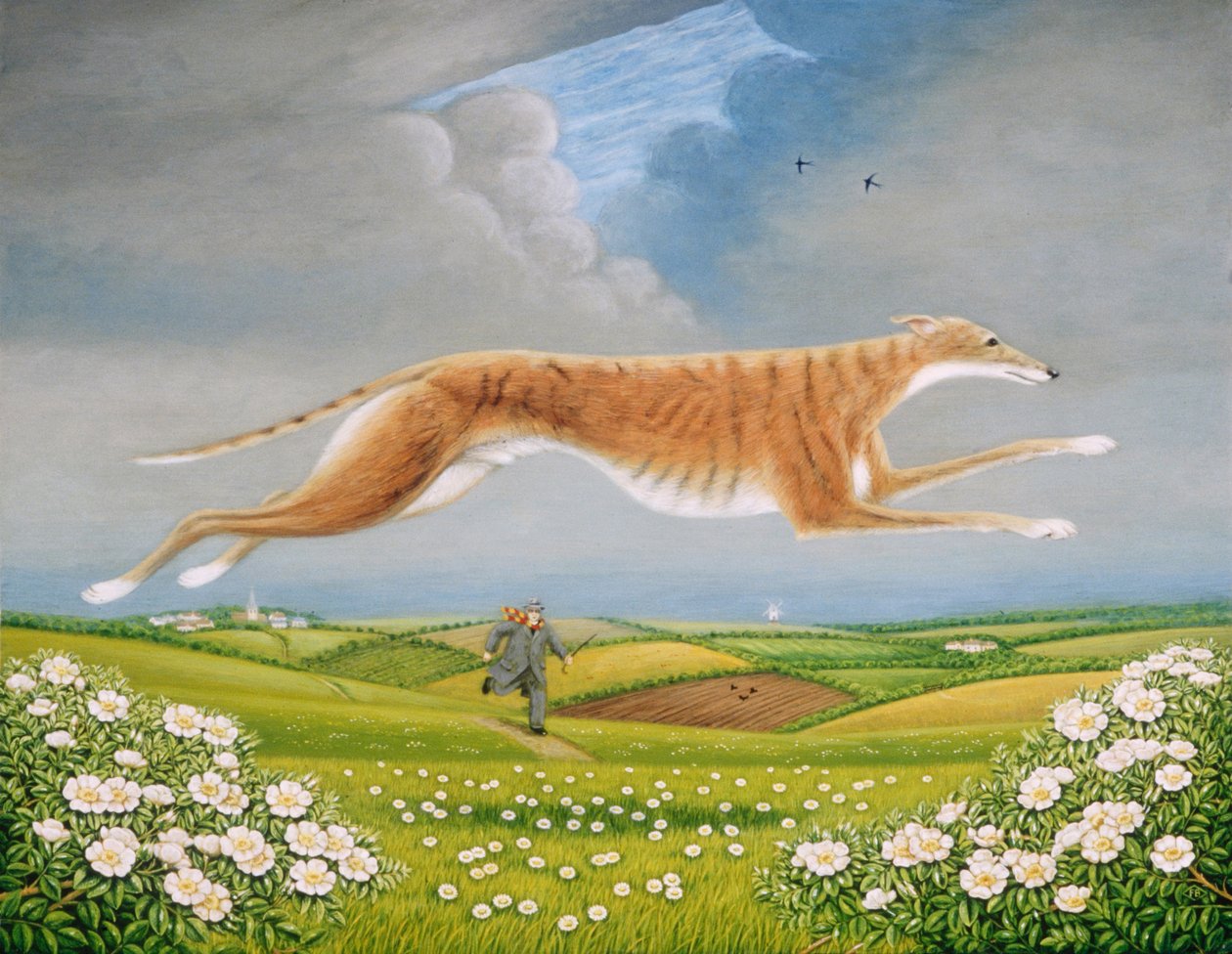 Mick the Miller, 1992 (oljor och tempera på panel) av Frances Broomfield