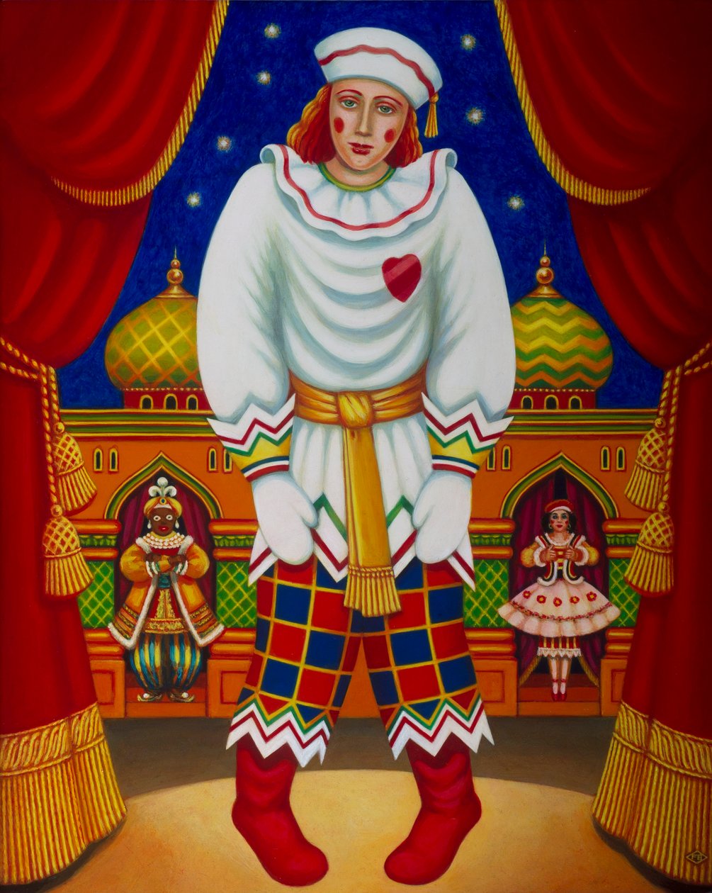 Petrushka, 2011 (oljor & tempera på panel) av Frances Broomfield