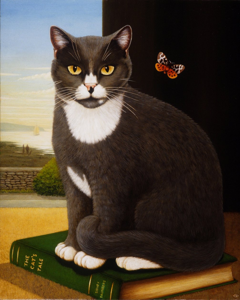 Sidney, 1993 (oljor och tempera på panel) av Frances Broomfield