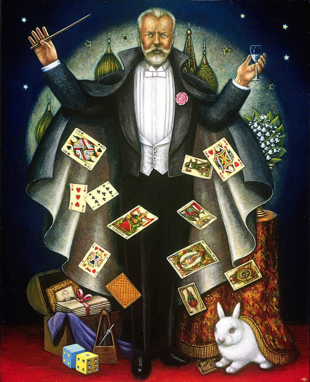 Tchaikovsky (1840-93) 2004 (olja och tempera på panel) av Frances Broomfield