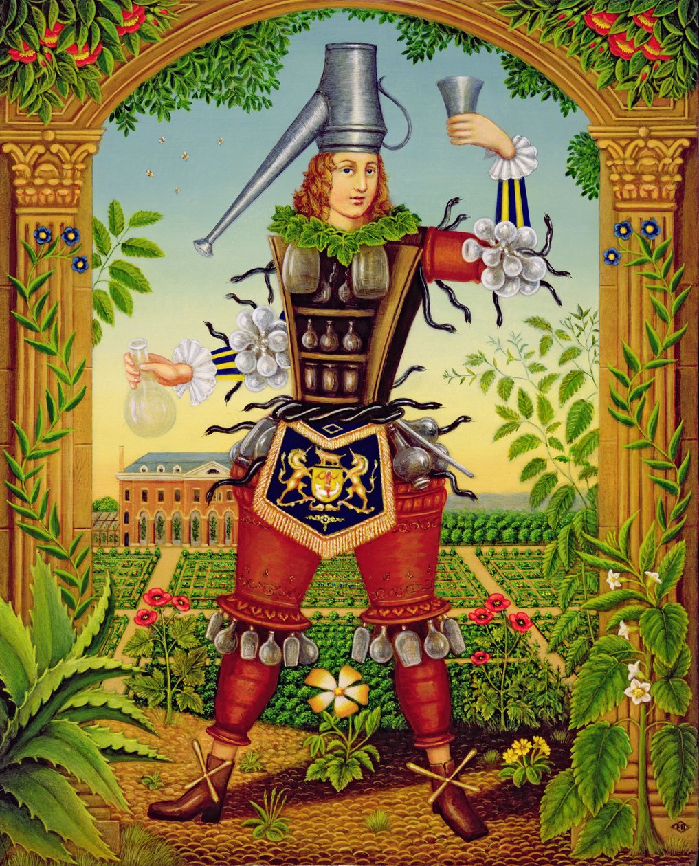 The Chelsea Physic Garden, 1997 (olja och tempera på panel) av Frances Broomfield