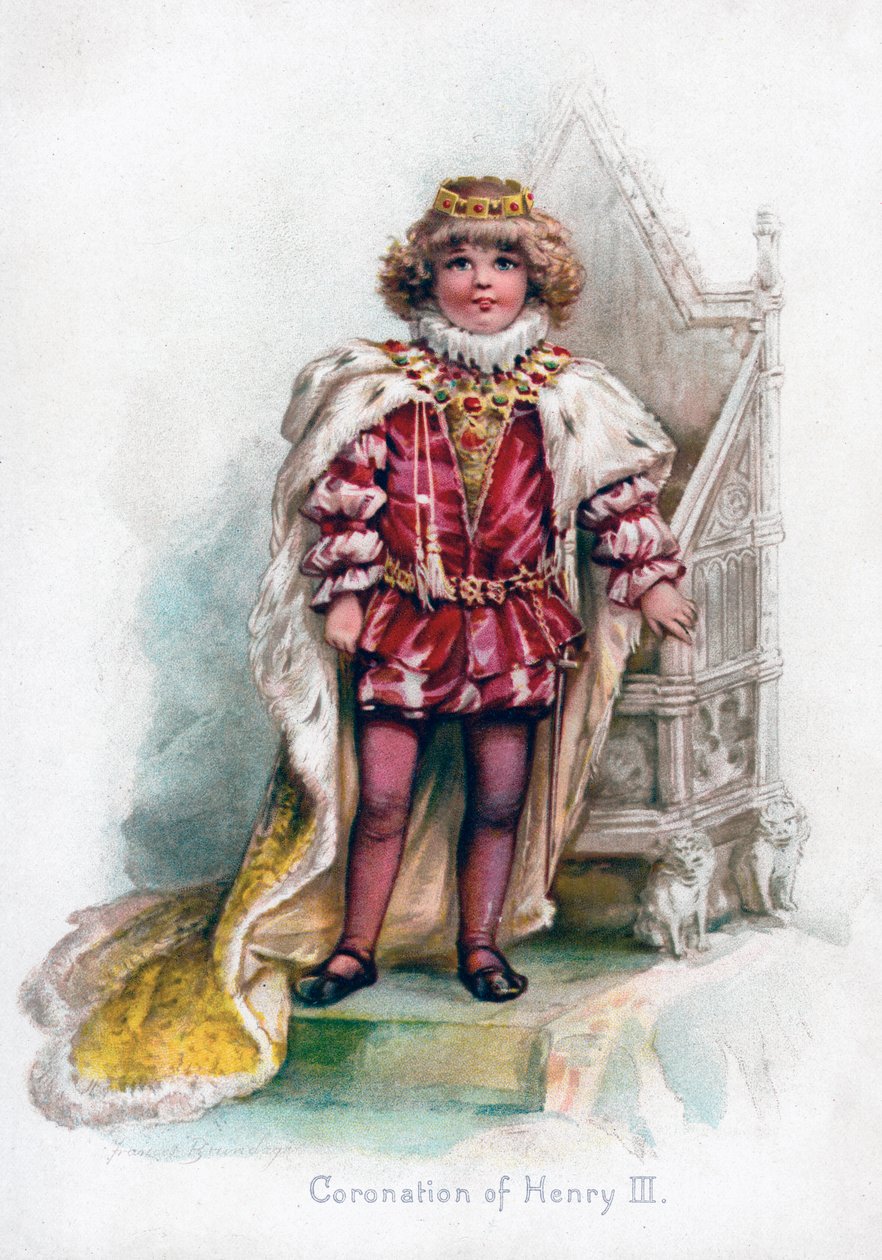 Henrik III:s kröning, 1897. av Frances Brundage