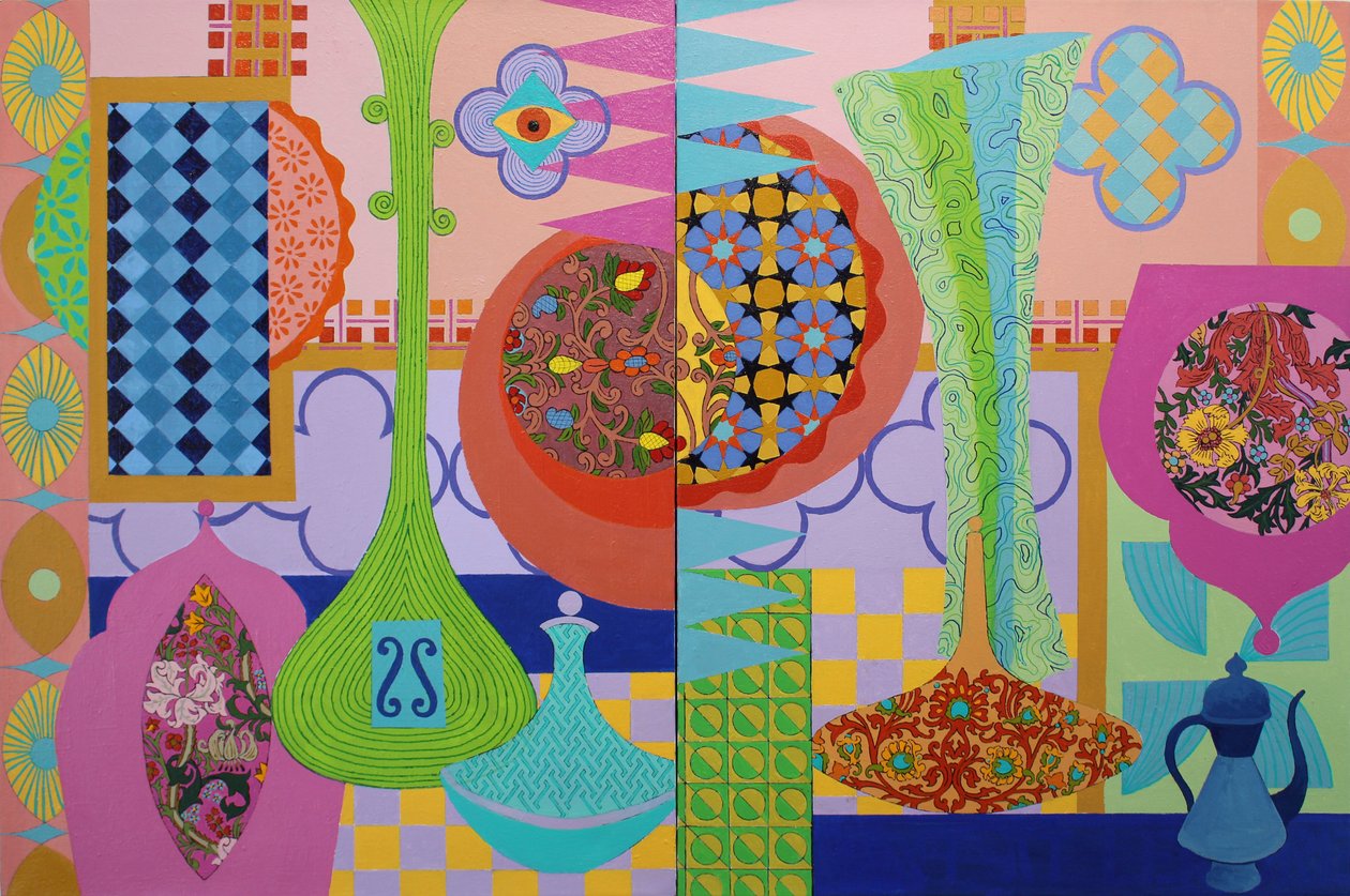 Abundance, 2023 (akryl på duk) av Frances Ferdinands